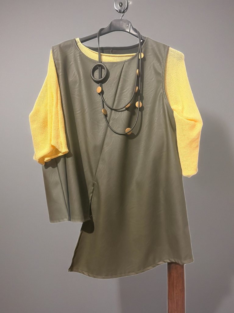 Top Smanicato ecoPelle