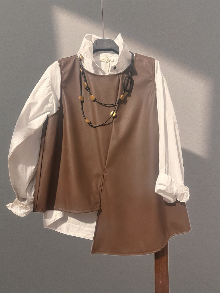 Top Smanicato ecoPelle