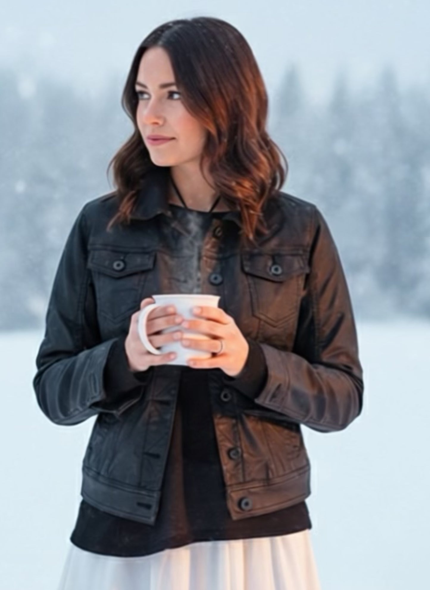 Giacca Trucker Nera Elasticizzata - Versatile & Trendy