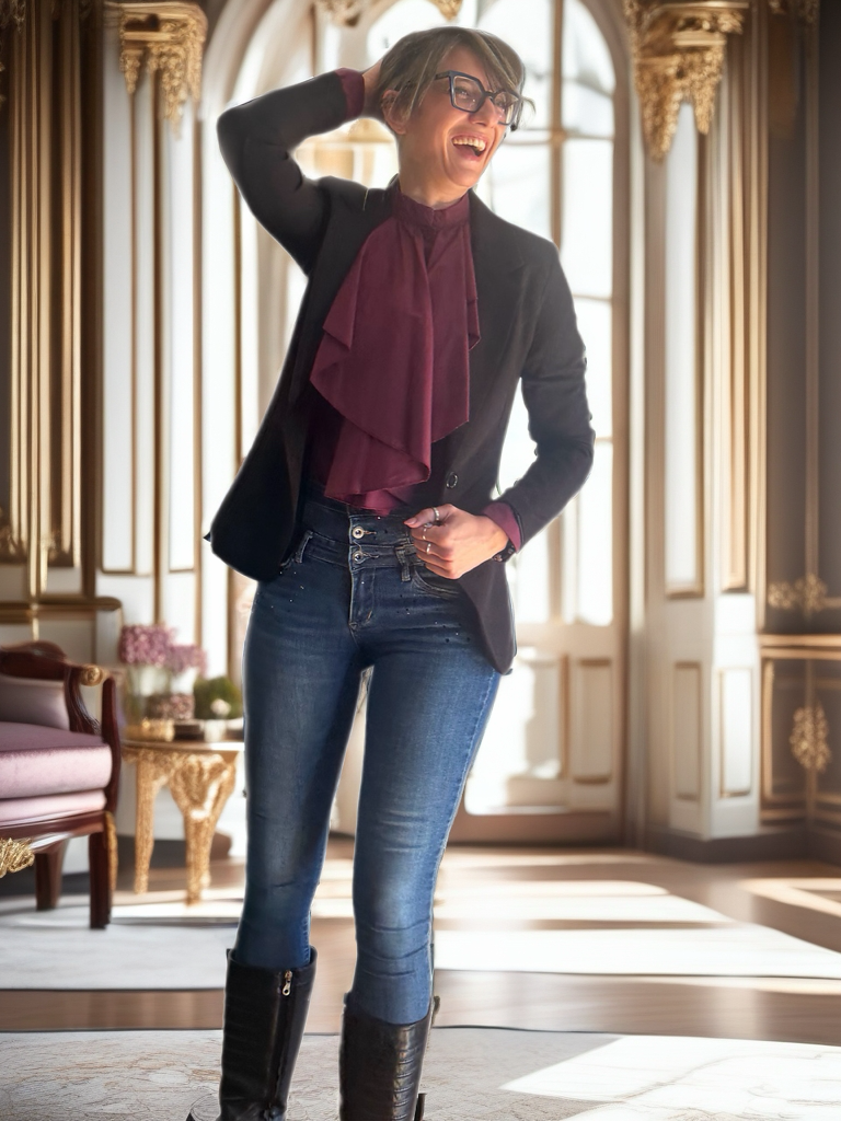 Camicia jabot