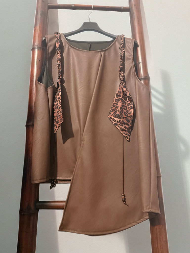 Top Smanicato ecoPelle
