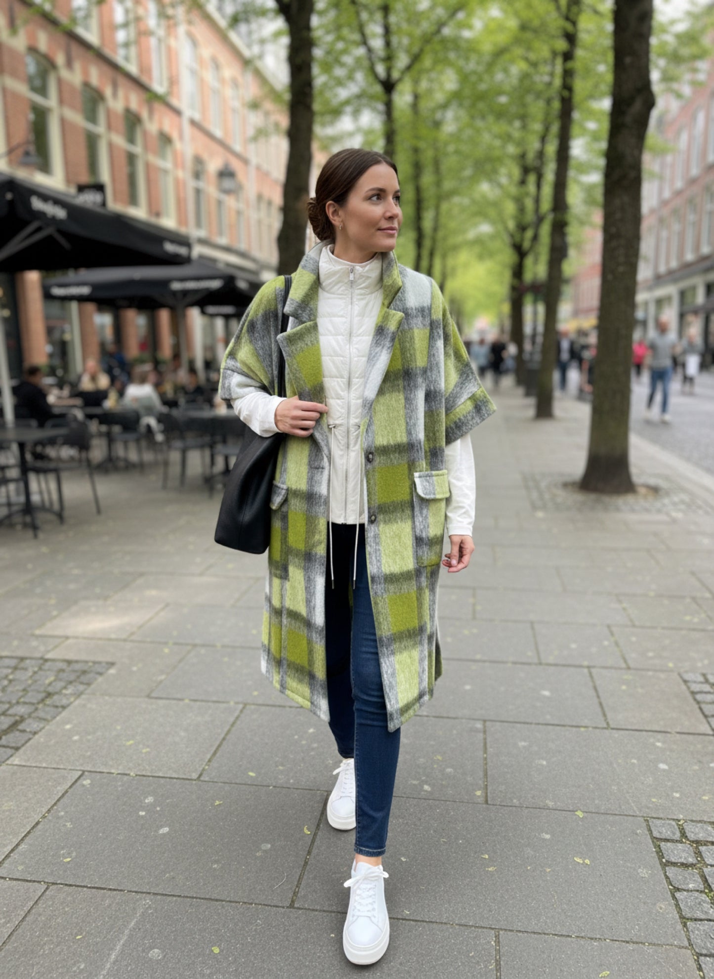 Cappotto Tartan Manica Corta - Contemporaneo