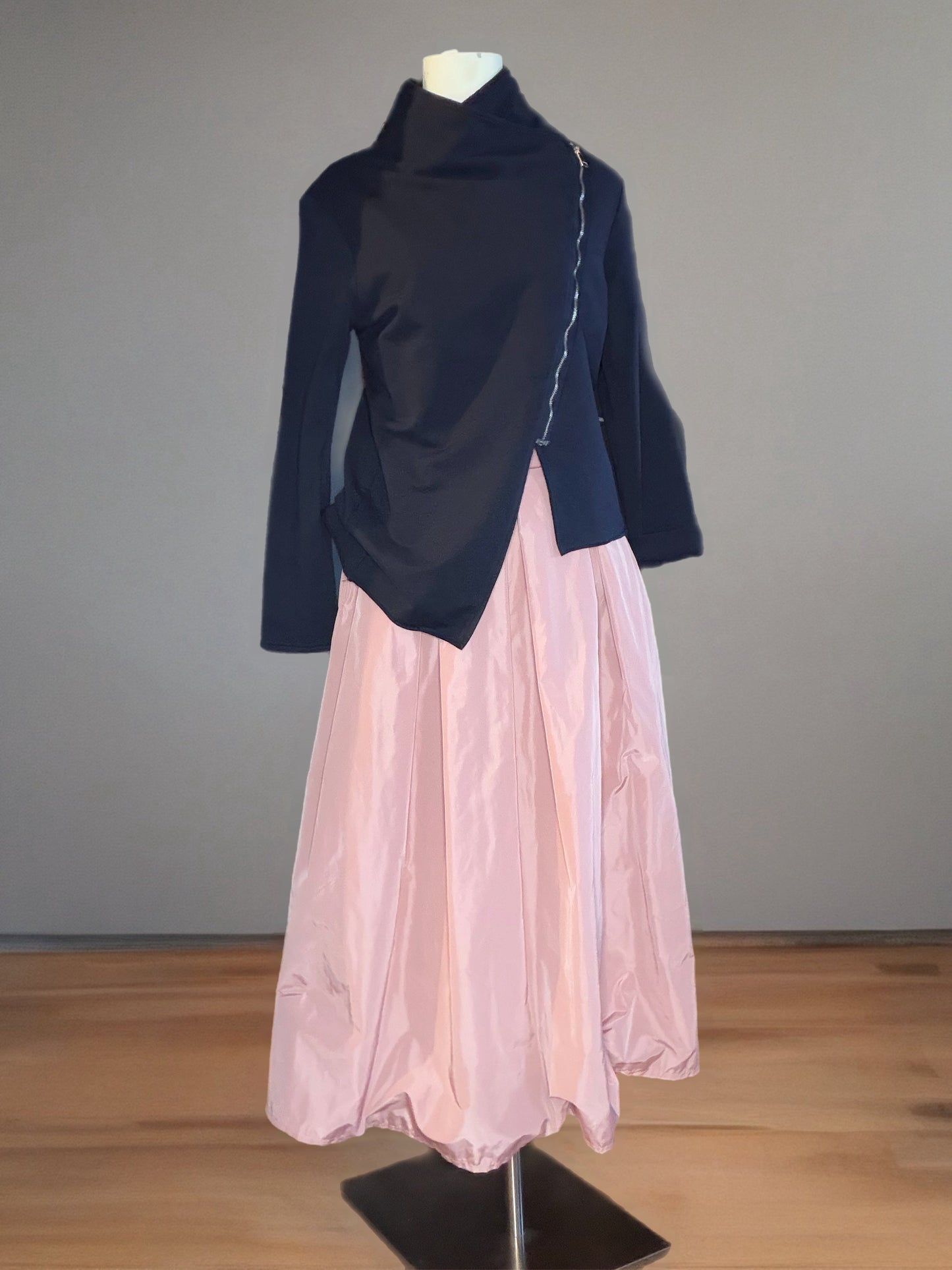 Gonna effetto  Taffetà con Fascia