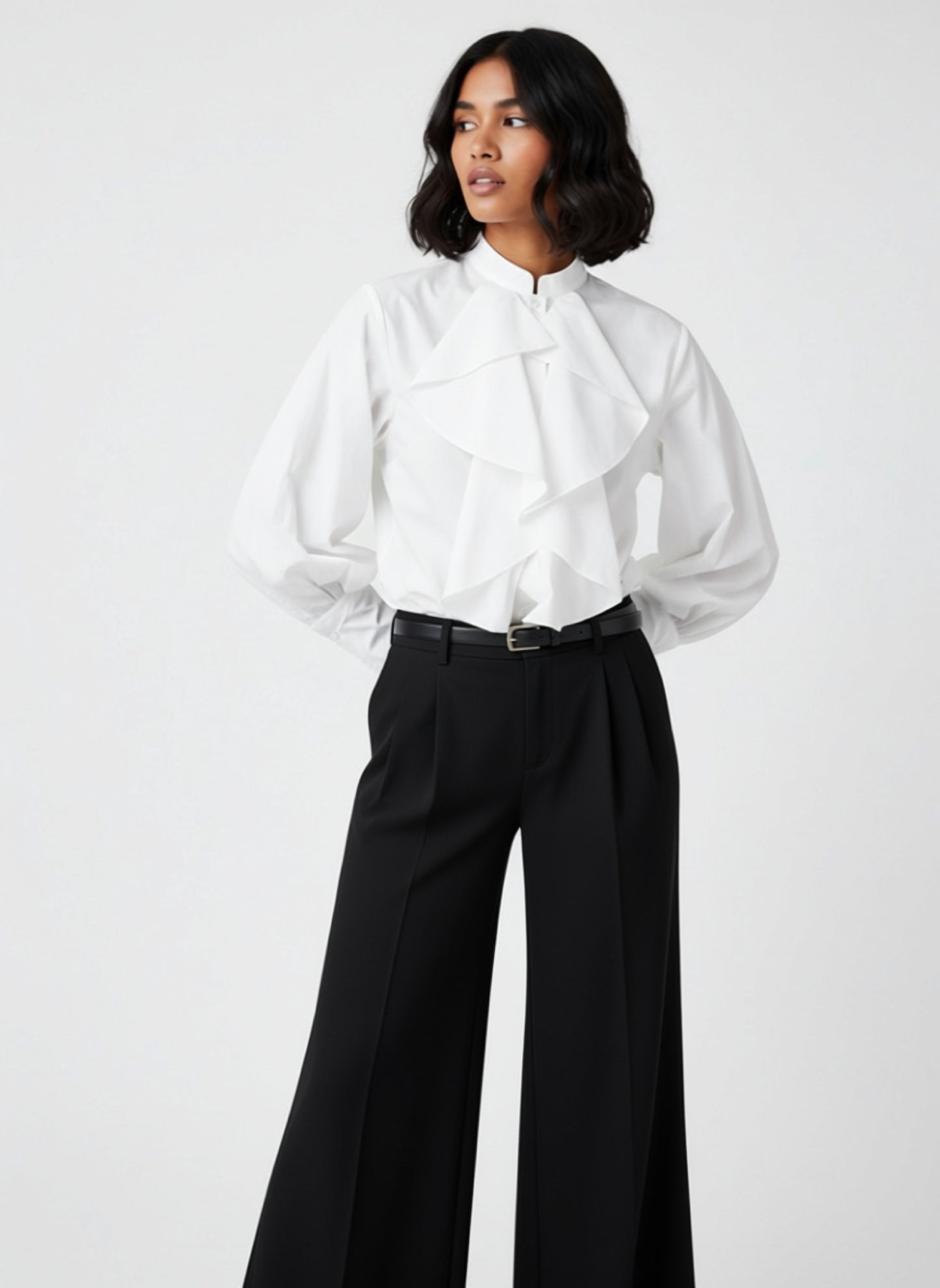 Camicia jabot