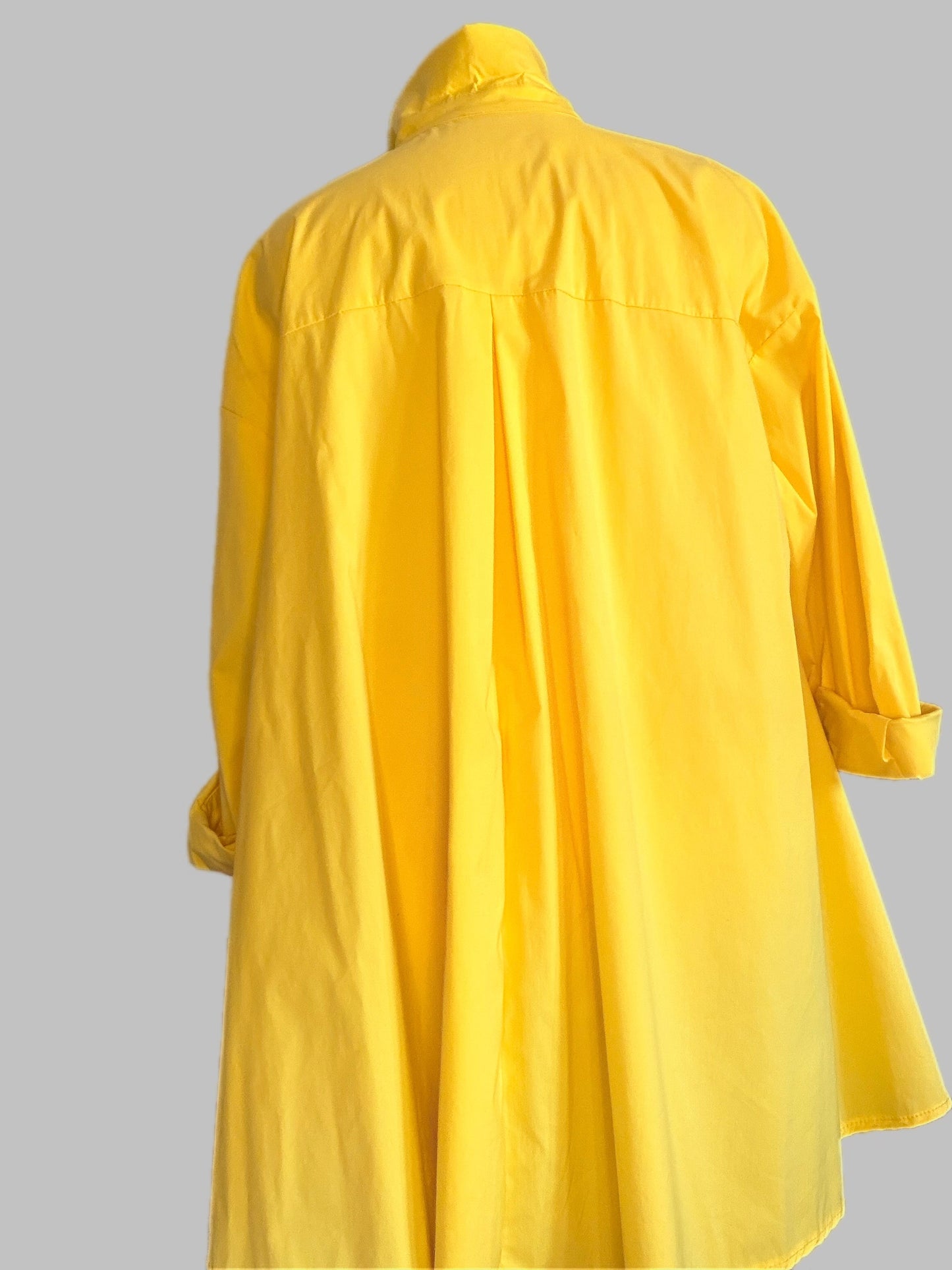 Camicia Over Gialla 100% Cotone