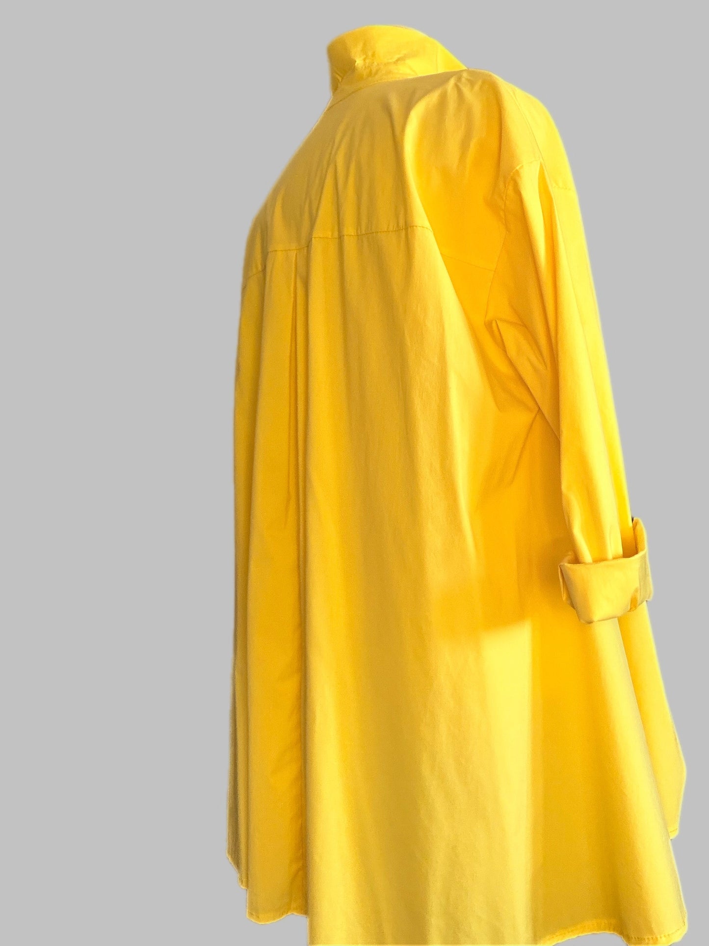 Camicia Over Gialla 100% Cotone